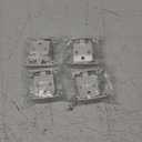 Home Expert 4 Pack (2 Pairs) 3/ 8 Inch Inset Cabinet Hinges, Self-Closing Face Mount Hinges with Door Bumpers, White for Kitchen Cabinets, Bathroom Vanities, Furniture Doors