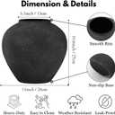 Black Large Vase, Rustic Round Vase for Flowers, Black Vases for Home Decor, Vintage Metal Vases for Living Rooms, Dining Tables, Shelves, Offices, Coffee Tables,11 Inches.