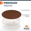 Fixic G7 Over Patches - 25 Pack - Premium Adhesive Patches Compatible with Dexcom G7 & Stelo CGMs - Waterproof Adhesive - Pre-Cut Back Paper - Long Fixation for Your Sensor! (Upgraded, Coffee)