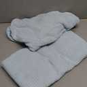 JML Microfiber Bath Towels, Large Bathroom Towel 2 Pack (30" x 60"), Oversized, Soft, Super Absorbent and Fast Drying, Multipurpose Use for Sport, Fitness, Yoga, Diamond Cross Grid Light Blue