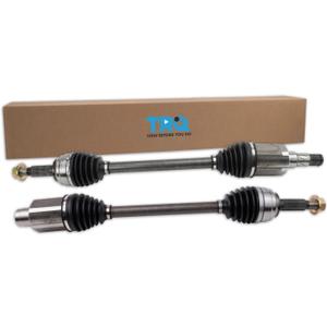 TRQ Front CV Axle Assembly Set 2 Piece Compatible with 2016 Tesla Model X From 9/01/15 Production Date 2017-2018 Model X 2019 Model X To 4/25/19 Production Date