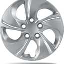 15 Inch Gloss Silver Wheel Covers for 2006-2011 & 2013-2015 Honda Civic, Bolt-On Factory Steel Wheels, OEM Replacement 44733-TR3-A00 / 44733-SNE-A00, ABS Hubcaps, 4-Pack