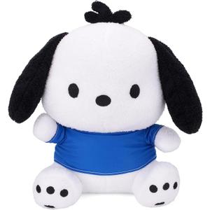 Juju White Dog Plush Kawaii (24 in) - Cute Stuffed Animal Kawaii Plushies - Peluche Big Stuffed Animals Plushie - Peluches Grandes Cute Plushies - Cool Stuff Plush - Plushy (Blu)