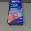 Ziploc Gallon Food Storage Freezer Bags, 120ct Total, Stand-Up Bottom, Easy to Fill, 30 Count, 1 Pack