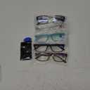 Gaoye Professional Reading Glasses for All Day - Computer Readers with Blue Light Protection - Value Pack (A1-5 Pack Mix Color), 1.25
