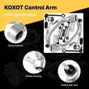 12pc Front Lower Control Arm Outer Inner Tie Rod Rear Sway Bar End Links Compatible with Fit for Acura MDX 2007 2008 2009 2010 2011 2012 2013#OE K622037 K621549 K750124 K750749 K750750 ES800824