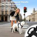 No Pull Dog Harness with Handle, Soft Mesh Padded Adjustable for Small Medium Large Dogs | Reflective Easy Walk Harness with Front Clip for Training, Running & Outdoor (Black, M)