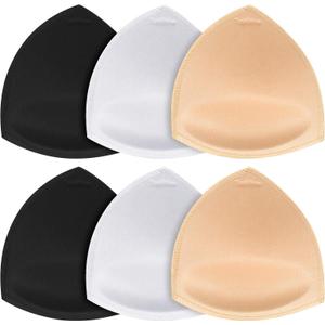 TopBine Bra Pads Inserts Women's Sports Cups Removable Bra Replacement Insert for Bikini Swimsuit