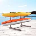 TORACK Garage Floor Kayak Storage Rack, Heavy-Duty Freestanding Metal Kayak Storage Stand