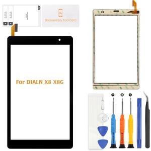 for 8.0inch DIALN X8 X8G 2BAHU2023001 Touch Screen Panel Digitizer Front Panel Glass kit | High Sensitivity Replacement Touchscreen