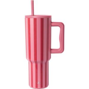 Simple Modern 40 oz Valentine's Day Trek Tumbler with Handle and Straw Lid | Cup Holder Friendly Insulated Stainless Steel Travel Mug | Lovers Lane