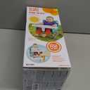 Bright Starts Pop 'N Sit Portable Booster, Indoor/Outdoor Use, Floor Seat with Feeding Tray, Teal, 6 Mos - 3 Yrs