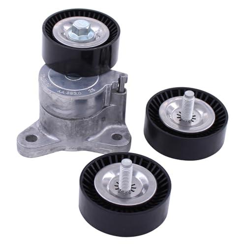 ApplianPar Serpentine Belt Drive Idler Pulley Tensioner Assembly Component Kit for Chrysler Dodge Avenger Jeep Compass Patriot Journey Caliber