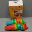 The First Years Take & Toss Spill Proof Sippy Cups - Rainbow Party Pack - Reusable Toddler Cups - Kids Cups and Snap On Lids for Ages 9 Months and Up - 20 Count (10 Ounces)