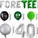 40th Birthday Decorations for Men, Golf Themed Happy 40th Birthday Party Decorations Balloons Numbers Banner Accessories Gifts for Men