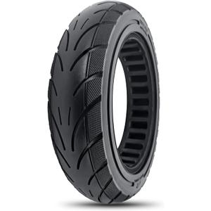 SYACHI 10x2.125 Scooter Tires [Slot 43mm] 10x2.125 Honeycomb Solid Tires No Inflation, Puncture-Resistant Heavy Duty Replacement Wheels for Segway Ninebot F20, F25, F30, F40, D28U1 Pack