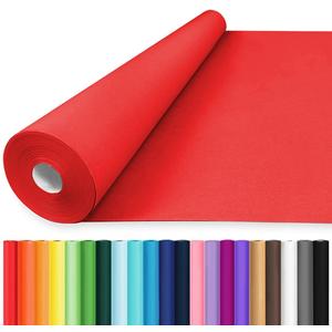 Vanhench Red Wrapping Paper 36" x 2400" (200'), Kraft Paper Roll for Bouquet Flower Wrapping, Art Crafts, Wedding, Birthday, Baby Shower,Mothers Day Gifts, Color Valentines Wrapping Paper