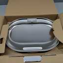 uahpet Wireless Cat Water Fountain Stainless Steel Pro, External Pump Battery Operated Pet Waterer, Dog Drinking Dispenser with Water Level Window, 67oz/2L