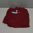 Women Long Sleeve Shirts Casual Tops Dressy Blouses Fashion Pleated Tunic (Small) Red