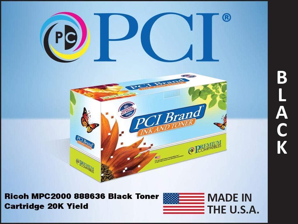 PCI Brand Compatible Toner Cartridge Replacement for Ricoh 888636 MP-C2000 Black Toner Cartridge 20K Yield PCI Brand Compatible Toner Cartridge Replacement for Ricoh 888636 MP-C2000 Black Toner Cartridge 20K Yield