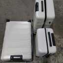 BEOW 3 Piece Luggage Sets With Spinner Wheels TSA Lock Expandable Durable Polycarbonate Hardside Lightweight Suitcase For Men Women Zipper Travel Luggage Set 3 Pcs 20/ 24/ 28Inch Beige