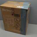 Sweetcrispy Bar Stools Set of 4, 24 Inch Counter Height Stools, PU Leather Upholstered Bar Chairs with Footrest, Modern Bar Stools for Kitchen Island, Dining, Living Room, Brown