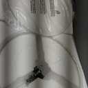 GLOBE Electric 2-Light Flush Mount Ceiling Light, Matte Brass Finish, White Linen Shade, E26 Base, Dimmable, Minimalist Home Lighting, 60998