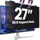 Magnetic 27 Inch Privacy Screen for Computer Monitor 16:9 Aspect Ratio, Hanging Removable Anti-Blue/Glare Protector Film, Anti Spy Desktop Security Private Filter 27in