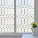 Coavas Window Privacy Film Frosted Glass Window Clings Bathroom Sun Blocking Heat Blocking Frosting Decorative Static ClingWindow Stickers Opaque Door Coverings, 23.6x78.7in