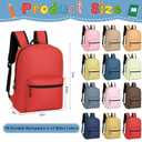 gisgfim 48Pack 17inch Backpacks in Bulk for Outdoor Travel Book Bag Wholesale Zippered for Elementary Middle High School Students Back to School Supplies 12 Boho Colors