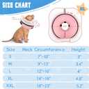 Elevated Inflatable Dog Cone Collar Alternative After Surgery, Dog Donut Collar, Soft Pet Cone to Stop Licking for Dogs XL