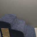 Pet Stairs for Small Dogs - 3-Step Curved Dog Ramp for Bed, Couch, Sofa, Car and Chairs - Non-Slip Bottom Design - High Density Foam Portable Pet Step - Navy