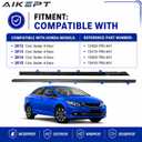 4-Piece Window Weatherstrip Seal Belt Compatible with Honda Civic