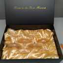 LaDovana Coupe Glasses | Set of 4 | 7oz Premium Crystal Cocktail Glassware for Champagne, Martini, Cosmopolitan & More | Elegant Stemmed Glasses in Gift Box