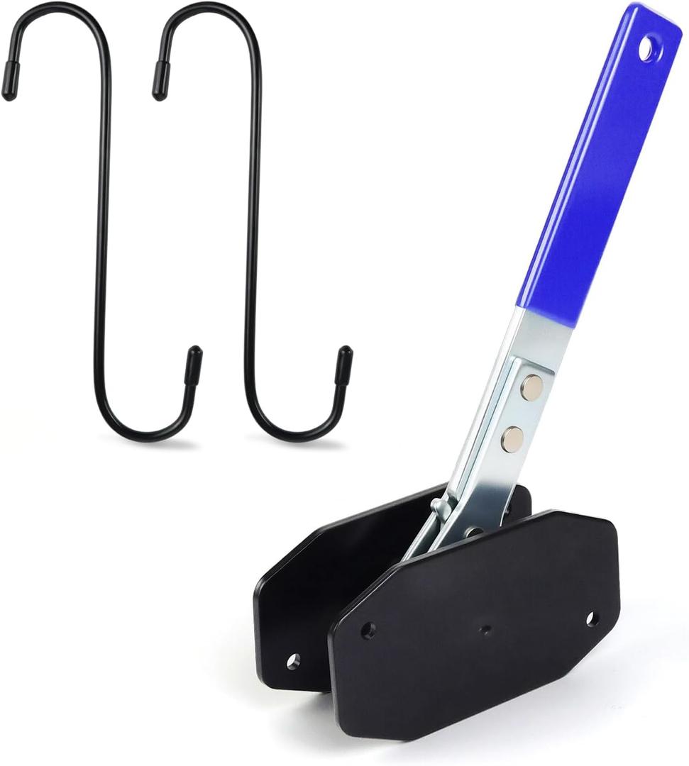 Brake Caliper Compression Tool, Caliper Piston Compressor Tool with 360 Rotating Ratchet, 2 Brake Caliper Hooks, Professional Brake Caliper Tool for Car Disc Brake Repair