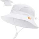 FURTALK Baby Toddler Sun Hat Bucket Hat with Neck Flap Wide Brim Hats Beach Vacation Essentials