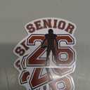 (3 PCS) Senior Football Stickers Vintage, Senior Sports Waterproof Decals for Helmets Cars Water Bottles, Durable Vinyl Gift for Football Fans, 3 Inches