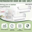 AMI PARTS 240363702 Refrigerator Door Bin Side Shelf Fit for Frigi-daire, Ken-more Refrigerator - Replaces 240363704, 240363705, 240363708, AP2116106, PS430207 (2 Pack)