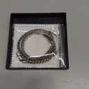 Italian 7mm 925 Sterling Silver Miami Cuban Link Chain Necklace for Men Boys, 18K Gold Plated 925 Sterling Silver Chain Necklace for Men - Jewelry Gifts for Man 22 Inch