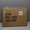 Dog Potty Tray, 23.6"x17.7" Indoor Pet Pee Pad Holder,Puppy Training Holder,Bathroom Dog Litter Box, Pet Toilet for Small and Medium Dogs,Housebreaking Supplies, Pet Products(Black)