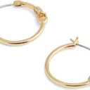 COACH Women's Signature Hoop Earrings