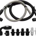 Universal AN6 Power Steering Hose Kit Compatible with Chevy C10 LS Swap Connects GM LS Swap Replace 1950-2000