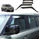 Side Window Deflector Visors Compatible with Land Rover Defender 90 110 130 2020-2024 Car Windows Rain Guards,Weather Shield Deflector Vent Door Visor Trim Cover (for 110 130 Version 4Pcs)