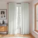 RYB HOME Ivory White 100% Blackout Curtains for Bedroom, Linen Drapes Back Tab&Rod Pocket, Thermal Insulated Privacy Assurd Curtains for Sliding Glass Doors/Dining/Living Room, W52 x L84, 2 Panels