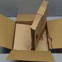 COGLARING 50Pcs 11x6x11 Brown Kraft Paper Bags with Handles, Die Cut Tote Bulk for Retail Shopping Takeout Bakery Gift Bags