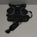 rabbitgoo Escape Proof Dog Harness, Soft Padded Full Body Pet Harness, Reflective Adjustable No Pull Vest with Lift Handle and Leash Clip for Large Dogs Walking Hiking Training, S, Black (Small (Pack of 1))