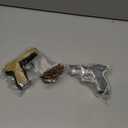 2 Pack Toy Guns for Nerf Pistol Gun - Mini Realistic Pistol Toy Blaster Gun for Boy Ages 6 7 8 9 Year Old Indoor Outdoor Present for Adult Kid Holiday Birthday (Sand+grey)