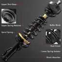 A-Premium Front Complete Struts Compatible with Nissan Kicks 2018/2020-2024 - 2x Replacement Suspension Shock Absorber with Coil Spring Assembly