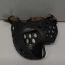 BARKLESS Dog Muzzle for Short Snout, Soft Frenchie Muzzle for Biting, Chewing, Licking for French Bulldogs Boston Terriers, Ideal for Flat-Faced Aggressive Dogs Grooming Walking, Allows Drinking (L (Head Cir: 17"-18.5"), Black)