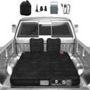 Umbrauto Air Mattress for 5.5-6.5 ft Short Bed Full-Size Trucks, Pickup Truck Airbed Mattress with Cordless Rechargeable Pump for Outdoor Travel (Black)